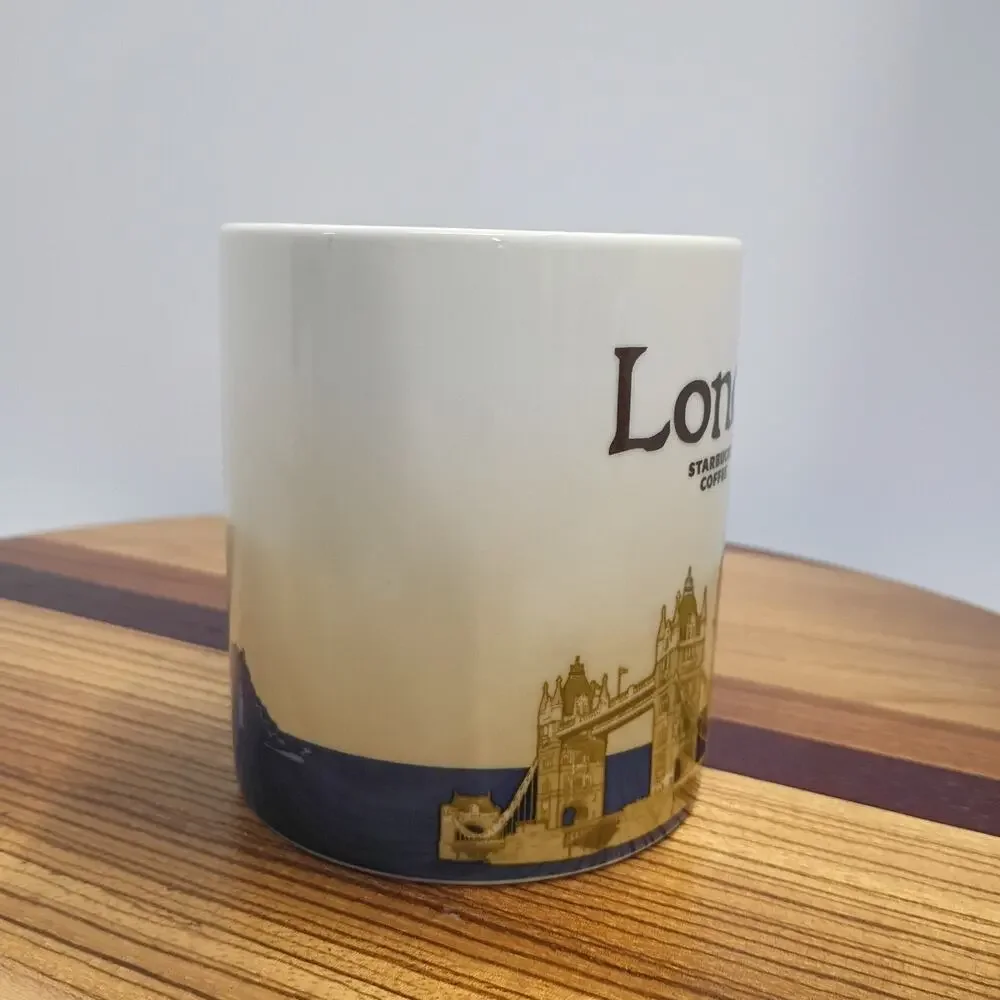 2010 Starbucks London Global Icon Series Collector Mug Blue, 16oz